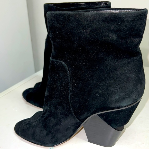 Vince Camuto Black Open Toe Ankle Boots - Picture 3 of 11